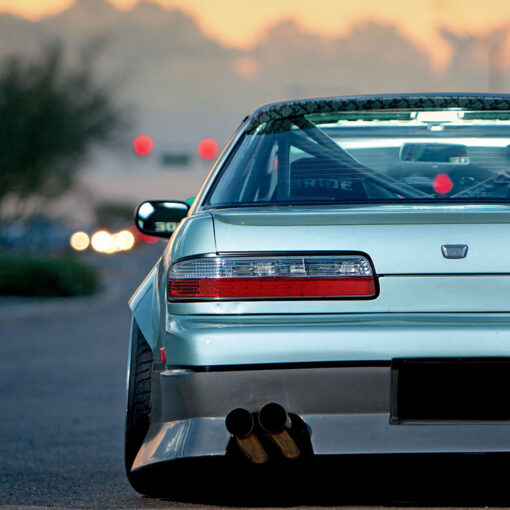 SpecD 89-94 Nissan 240SX S13 Coupe LED Tail Lights (Chrome Housing/Clear Lens) - Image 3