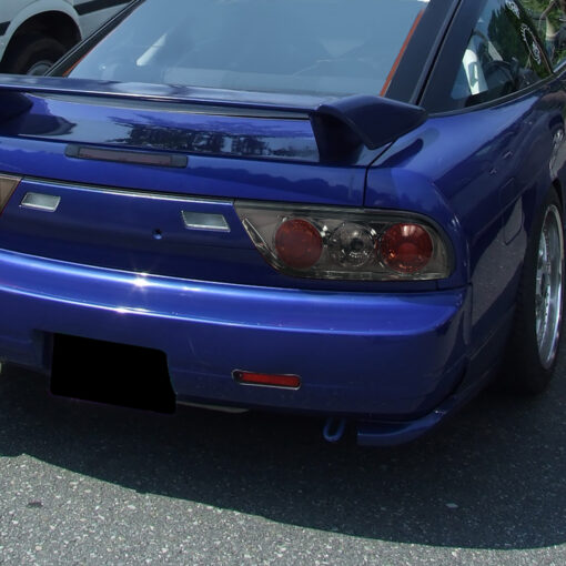 SpecD 89-94 Nissan 240SX S13 Hatchback Tail Lights (Chrome Housing/Smoke Lens) - Image 3