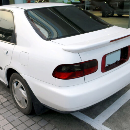 SpecD 1992-1995 Honda Civic Tail Lights (Chrome Housing/Red Smoke Lens) - Image 2