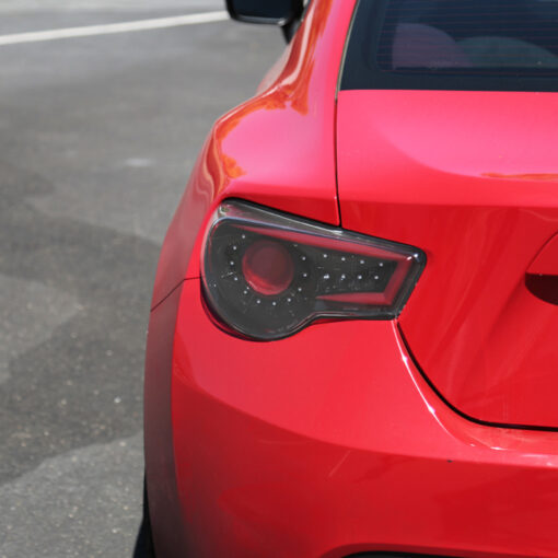 SpecD 2012-2016 Scion FRS/ Subaru BRZ/ Toyota 86 LED Tail Lights (Satin Black Housing/Clear Lens) - Image 4